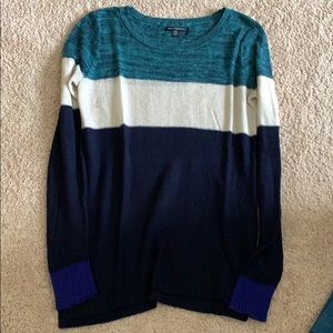 American Eagle Color block sweater